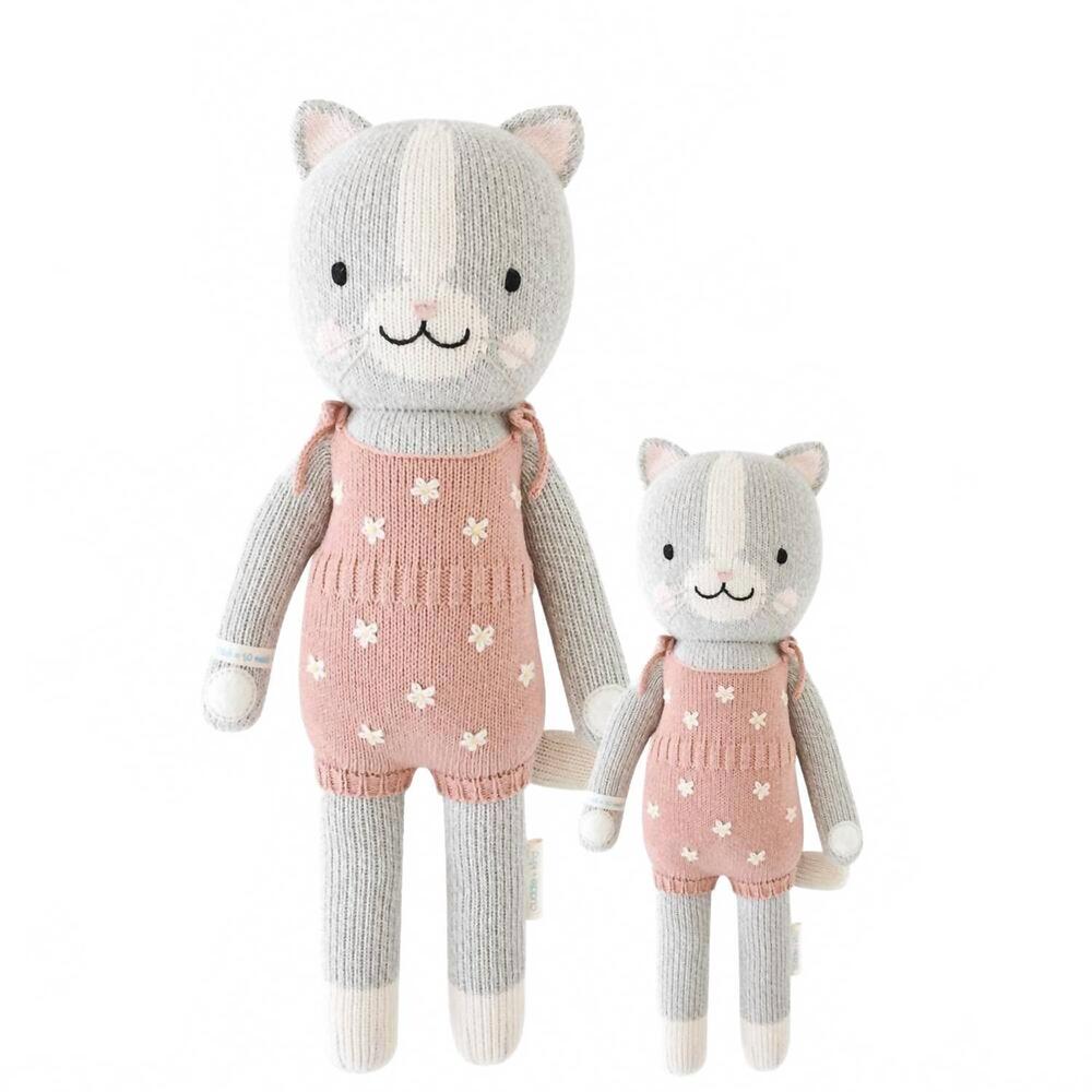 NEW CUDDLE + KIND daisy the kitten doll - 20" in pink/beige